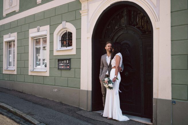Hochzeit in Friedberg - Hochzeitsportrait der lieben Julia und Heiko aus Augsburg