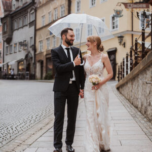 Heiraten im Rathaus Füssen mit anschließendem Brautpaarshooting in der Altstadt - Hochzeitsfotos Allgäu.